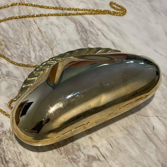 Vintage Gold Coin Purse with Chain - Picture 1 of 9